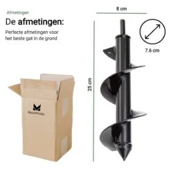 MaatWorkz - Grondboor - 25 CM - Boormachine - Bollenplanter - Moestuin - Palenboor - Boor - Tuin -Tuinen Speciaal Winkel 1200x1200 1507