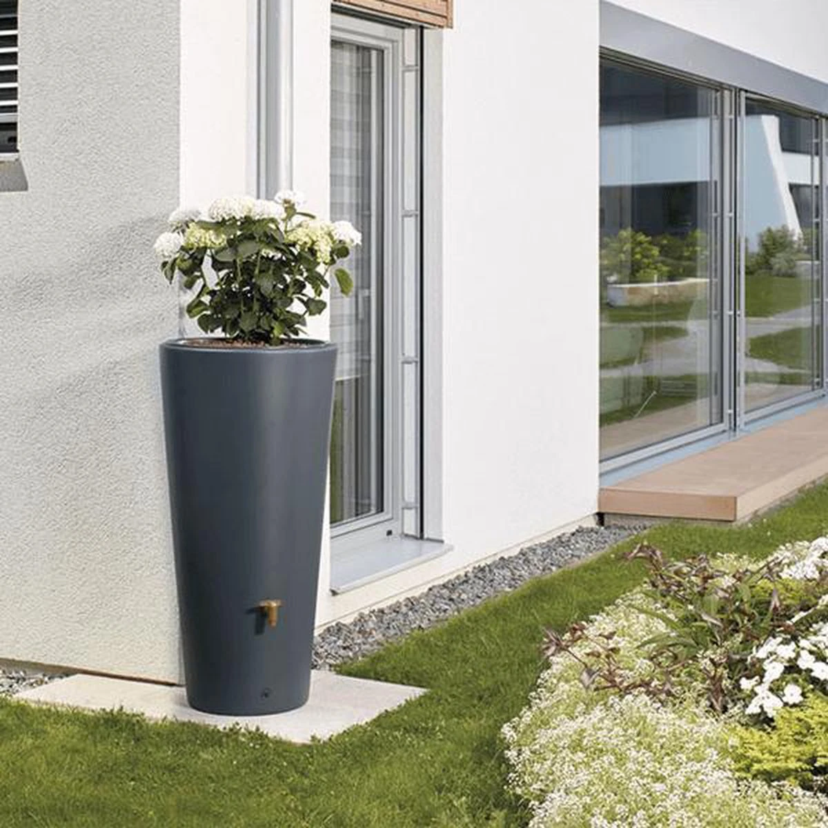 Garantia 2in1 Regenton - VASO - 220 Liter - Antraciet 6 Garantia 2in1 Regenton - VASO - 220 Liter - Antraciet - Afbeelding 4