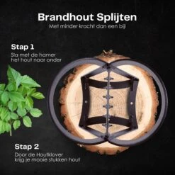 Flowkey® Houtklover - Houtsplijter Bijl - Houtkliever Kloofwig Gietijzer - Voor Hout & Aanmaakhout - Inclusief Gratis Hamer -Tuinen Speciaal Winkel 1200x1200 1534