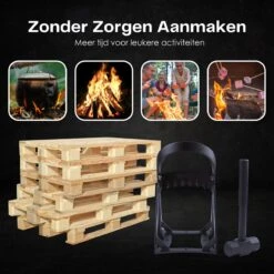 Flowkey® Houtklover - Houtsplijter Bijl - Houtkliever Kloofwig Gietijzer - Voor Hout & Aanmaakhout - Inclusief Gratis Hamer -Tuinen Speciaal Winkel 1200x1200 1537
