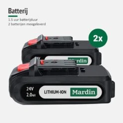 Mardin Mini Kettingzaag - Snoeizaag - Kettingzaag - Kettingzaag Electrisch Met 2 Accu - Inclusief Koffer - 1 Extra Accu - Zwart -Tuinen Speciaal Winkel 1200x1200 1588