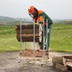 Wolfcraft - Professionele Zaagbok - Voor Kettingzaag - Hout - Opbouwbare, Stabiele Zaagbok Voor Brandhout - 5121000 - 10 JAAR GARANTIE -Tuinen Speciaal Winkel 1200x1200 1631