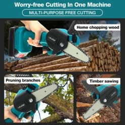 Merkloos Mini Accu Kettingzaag - 4 Inch Elektrische Boomzaag - Handkettingzaag - Met 2 Accu En 1 Oplader - Voor Tuinboom Ranch Bomen Snijden Hout- Blauw 34 Merkloos Mini Accu Kettingzaag - 4 Inch Elektrische Boomzaag - Handkettingzaag - Met 2 Accu En 1 Oplader - Voor Tuinboom Ranch Bomen Snijden Hout- Blauw -Tuinen Speciaal Winkel 1200x1200 1656