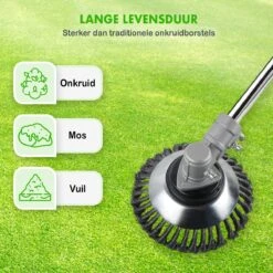 Merkloos SlimShop Onkruidborstel - Bosmaaier Grastrimmer - Onkruid - Onkruidkrabber - Voegenborstel - Onkruidverwijderaar - Max 10.000 Toerental P/m - 20CM -Tuinen Speciaal Winkel 1200x1200 1729