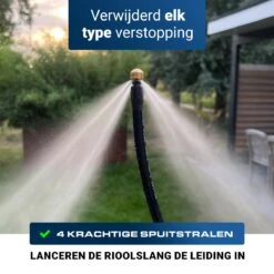 Techweise - Rioolslang Voor Kärcher K2 T/m K7 - 15M - Met 4 Achterwaartse Hogedruksproeiers 16 Techweise - Rioolslang Voor Kärcher K2 T/m K7 - 15M - Met 4 Achterwaartse Hogedruksproeiers -Tuinen Speciaal Winkel 1200x1200 1758
