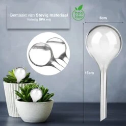 Waterdruppelaar Set Van 12 Stuks - Waterdruppelaar Voor Planten - Watergeefsysteem - Waterbol Irrigatiesysteem - Automatisch Druppelsysteem Voor Kamerplanten & Tuin - Watergever - Transparant - 15cm -Tuinen Speciaal Winkel 1200x1200 275
