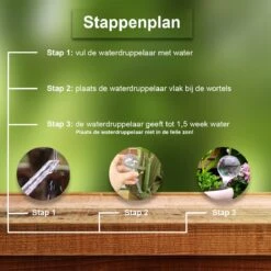 Waterdruppelaar Set Van 12 Stuks - Waterdruppelaar Voor Planten - Watergeefsysteem - Waterbol Irrigatiesysteem - Automatisch Druppelsysteem Voor Kamerplanten & Tuin - Watergever - Transparant - 15cm -Tuinen Speciaal Winkel 1200x1200 277