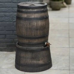 Nature - Regenton - Whiskyvat - 50L - H49,5 X Ø38cm -Tuinen Speciaal Winkel 1200x1200 419