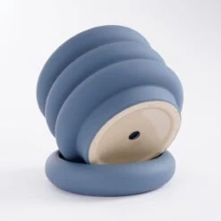 Mica Decorations Ilse Bloempot Met Schotel - H16 X Ø18,5 Cm - Keramiek - Blauw -Tuinen Speciaal Winkel 1200x1200 530