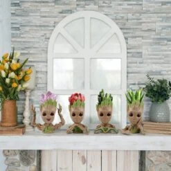 Gift Land® 4 Pack Treeman Baby Groot Bloempot Verjaardagscadeau Voor Haar Hem (Planten Niet Inbegrepen) -Tuinen Speciaal Winkel 1200x1200 601