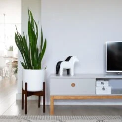 LifeGoods Planten Standaard - Uitschuifbare Bloempothouder - 20 Tot 30 Cm - Donker Bamboe -Tuinen Speciaal Winkel 1200x1200 674