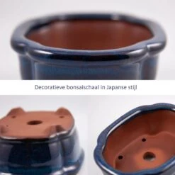 Happy Seed Keramieken Bonsai Pot (schaal) - Marine Blauw - Geglazuurd 13 Happy Seed Keramieken Bonsai Pot (schaal) - Marine Blauw - Geglazuurd -Tuinen Speciaal Winkel 1200x1200 694
