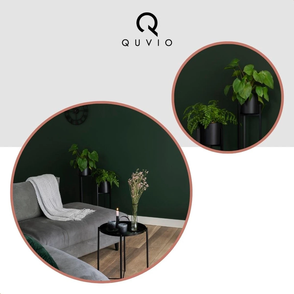 QUVIO Plantenstandaard Binnen - Inclusief Pot - Staande Plantenbak - Metaal - Bloempot - 22 X 22 X 60 Cm - Zwart 8 QUVIO Plantenstandaard Binnen - Inclusief Pot - Staande Plantenbak - Metaal - Bloempot - 22 X 22 X 60 Cm - Zwart - Afbeelding 6