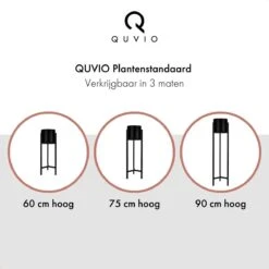 QUVIO Plantenstandaard Binnen - Inclusief Pot - Staande Plantenbak - Metaal - Bloempot - 22 X 22 X 60 Cm - Zwart 19 QUVIO Plantenstandaard Binnen - Inclusief Pot - Staande Plantenbak - Metaal - Bloempot - 22 X 22 X 60 Cm - Zwart -Tuinen Speciaal Winkel 1200x1200 699