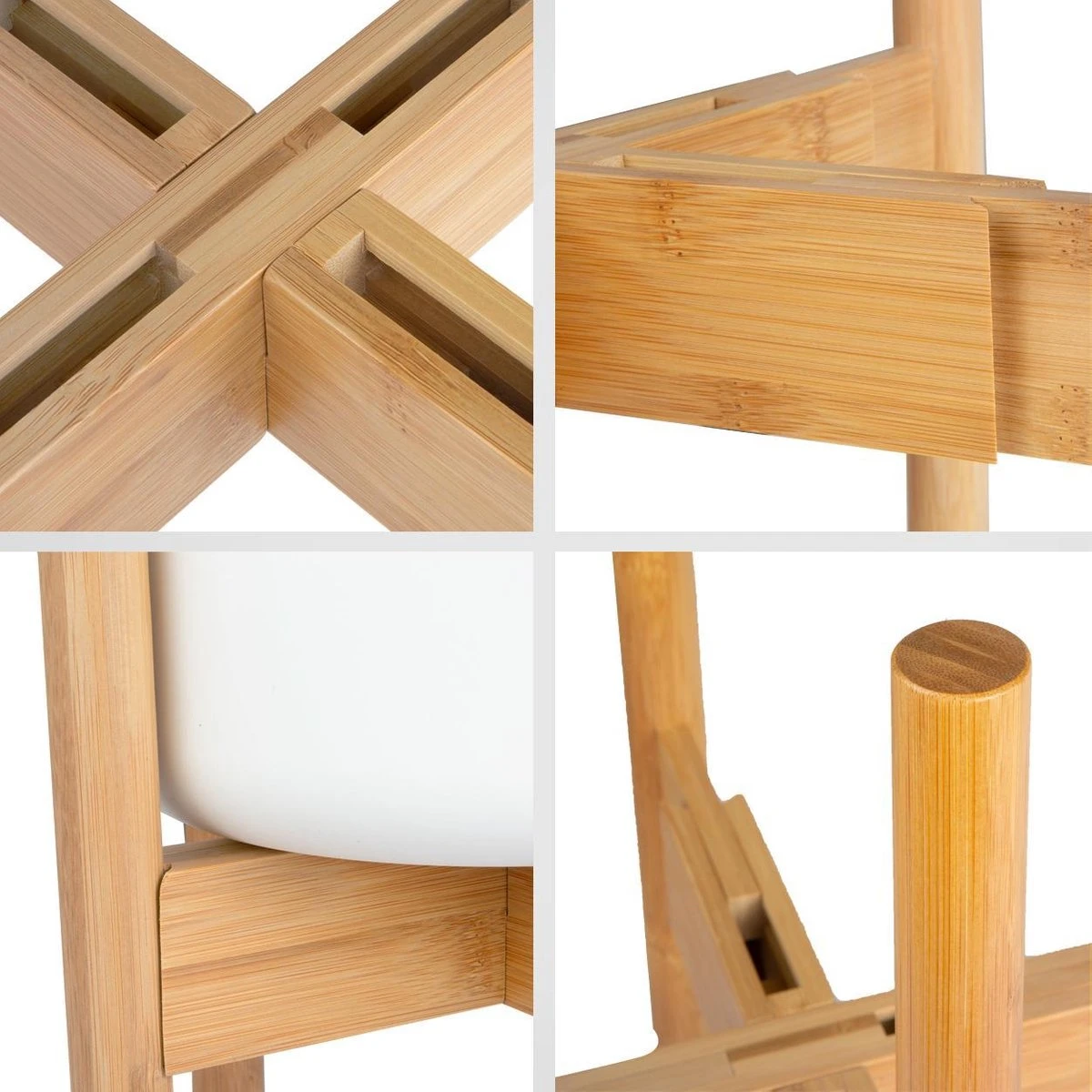 LifeGoods Planten Standaard - Uitschuifbare Bloempothouder - 20 Tot 30 Cm - Licht Bamboe 4 LifeGoods Planten Standaard - Uitschuifbare Bloempothouder - 20 Tot 30 Cm - Licht Bamboe - Afbeelding 2