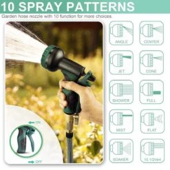 IBright Extra Sterke Uitrekbare Tuinslang - Flexibel - 15 Meter - Inclusief Opbergtas ,Sproeier ,Koppelstuk En Ophanghaak - Groen -Tuinen Speciaal Winkel 1200x1200 73