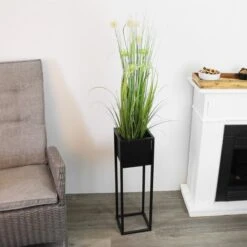 Bloempot - Metaal - Bloemen - Plantenpot - Voor Binnen - Zwart - 70 Cm -Tuinen Speciaal Winkel 1200x1200 757