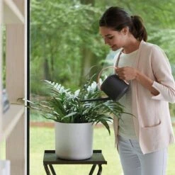 Elho B.for Soft Rond 30 - Bloempot Voor Binnen - Ø 29.5 X H 27.6 Cm - Wit -Tuinen Speciaal Winkel 1200x1200 770