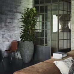 Capi Europe - Vaas Elegant Deluxe Rib NL - 40x60 - Antraciet - Voor Binnen En Buiten - KOFZ1131 -Tuinen Speciaal Winkel 1200x1200 804