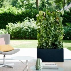 Elho Vivo Matt Finish Lang Wielen 90 - Grote Staande Plantenbak Voor Binnen & Buiten - Gemaakt Van Gereycled Plastic - L 39 X W 88 X H 41 Cm - Zwart -Tuinen Speciaal Winkel 1200x1200 838