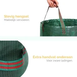 Goliving Tuinafvalzak - Set Van 2- Tuinafvalzakken Opvouwbaar - Tuinzak - Tuinafvalemmer - 2x 280 Liter - Groen -Tuinen Speciaal Winkel 1200x1200 952