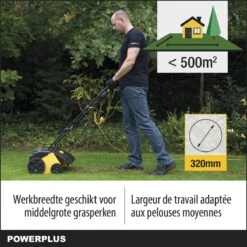 Powerplus POWXG7513 Elektrische Verticuteermachine - Mos Verwijderaar - 1400W - 320mm Maaibreedte - 45L Opvangbak - Incl. Gazonbeluchter/grasbeluchter -Tuinen Speciaal Winkel 1200x1200 976