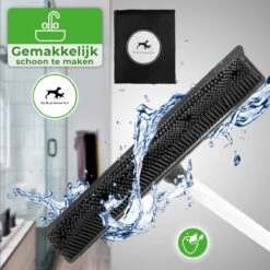 De Blaffende Kat 2 In 1 Rubberen Bezem – Bezem Binnen & Buiten – Vloerwisser Met Steel - Vloertrekker – Veger - Extra Lang 160cm -Tuinen Speciaal Winkel 1200x1200 987