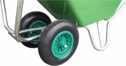 Kruiwagen Met Dubbel Luchtwiel Stal Eco Groen 160 Liter -Tuinen Speciaal Winkel 1200x634