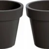 Prosperplast Set Van 2x Stuks Grote Antraciet Bloempotten/plantenpotten 60 Cm - Kunststof - Bloempotten/plantenpotten Voor Binnen En Buiten -Tuinen Speciaal Winkel 1200x637