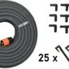 Meisterhome ® - 30 Meter - Druppelslang - Druppelsystemen - Zweetslang - Bewatering - Bewateringssysteem - Druppelsysteem - Irrigatie Set - 70% Waterbesparing - Druppelaars - Tuin, Gras, Planten - Met 38 Hulpstukken Voor Vast Zetten En Verlengen -Tuinen Speciaal Winkel 1200x652