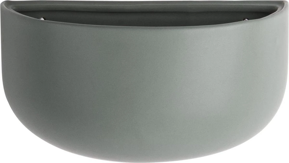 Pt Wand Bloempot Oval Wide - Green 3 Pt Wand Bloempot Oval Wide - Green