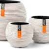 Capi Europe - Set Van 3 - Bloempot Binnen - Rib Ivoor -Tuinen Speciaal Winkel 1200x688