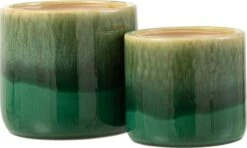 J-Line Bloempot Elise Keramiek Groen Large -Tuinen Speciaal Winkel 1200x718 2