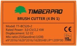 TIMBERPRO - Bosmaaier 2-in-1 - Benzine - Draad En Mes - 52 Cm³ - 3,0 PK. 12 TIMBERPRO - Bosmaaier 2-in-1 - Benzine - Draad En Mes - 52 Cm³ - 3,0 PK. -Tuinen Speciaal Winkel 1200x721 4
