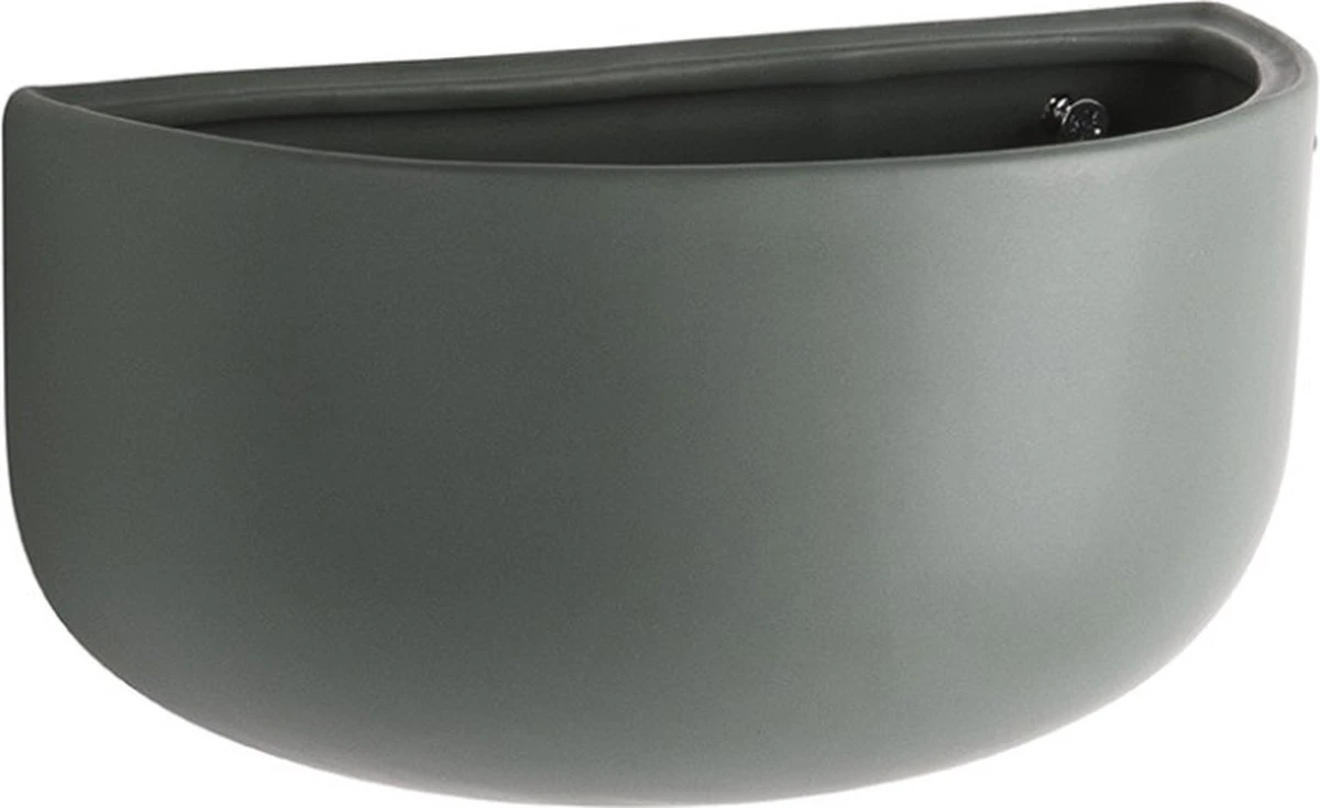 Pt Wand Bloempot Oval Wide - Green 5 Pt Wand Bloempot Oval Wide - Green - Afbeelding 3