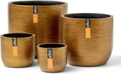 Capi Europe - Set Van 4 - Bloempot Binnen - Retro - - Goud - Bloempot Voor Binnen - BOX-BRTG-4 -Tuinen Speciaal Winkel 1200x736 1