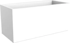 Elho Vivo Matt Finish Lang Wielen 90 - Grote Staande Plantenbak Voor Binnen & Buiten - Gemaakt Van Gereycled Plastic - L 39 X W 88 X H 41 Cm - Wit -Tuinen Speciaal Winkel 1200x744 1