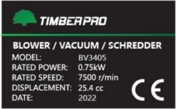 TIMBERPRO - Bladblazer - Benzine - Met Zuig En Versnipperfunctie - Blaassnelheid 225 Km/h - Opvangzak 45 L -Tuinen Speciaal Winkel 1200x747 1
