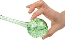 Merkloos Decopatent® 4 Stuks - Waterdruppelaar Voor Planten - Watergever - Glas - Waterbollen - Watergeefsysteem - Plantenbollen - Groen -Tuinen Speciaal Winkel 1200x752