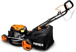 FUXTEC Grasmaaier Benzine - 46cm - Zelfrijdend / Zelftrekkend / Achterwielaandrijving - Mulchfunctie - Opvangbak 50L - FX-RM4646 -Tuinen Speciaal Winkel 1200x828 2