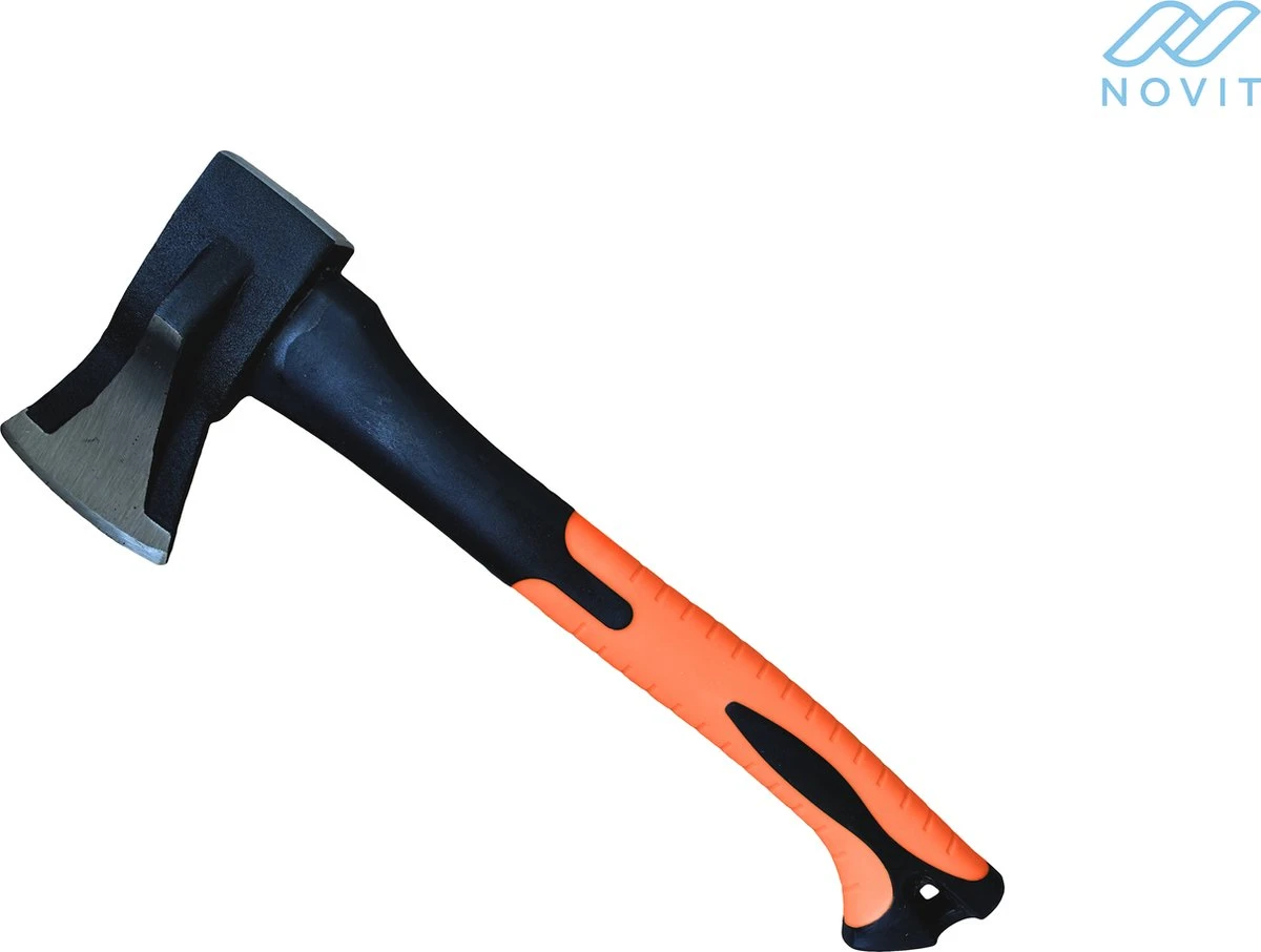 Novit Kloofbijl 1kg - Bijl Met Fiber Handvat - Handbijl - Hakbijl 3 Novit Kloofbijl 1kg - Bijl Met Fiber Handvat - Handbijl - Hakbijl