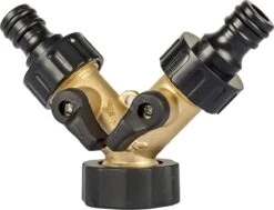 Sens Design Waterverdeler 2-weg – Messing – Past Op Europese Kranen -Tuinen Speciaal Winkel 1200x919