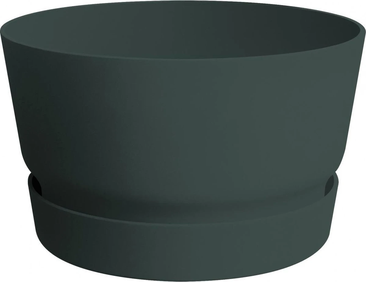 Elho Greenville Schaal 33 - Bloempot Voor Buiten - Ø 32.5 X H 19.4 Cm - Groen/Blad Groen 8 Elho Greenville Schaal 33 - Bloempot Voor Buiten - Ø 32.5 X H 19.4 Cm - Groen/Blad Groen - Afbeelding 6