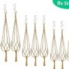 9 Stuks Jute Macrame Plantenhangers - Boho Handgeweven Katoen Hangpot Voor Binnen/Buiten - Hangende Bloempot Met Kralen - Macramé Touw/Koord Hangplant Houder - Bohemian Wandhanger Decoratie - Plant Hanger - Verticale Tuin Bloempothouder Planthanger -Tuinen Speciaal Winkel 1200x948 3