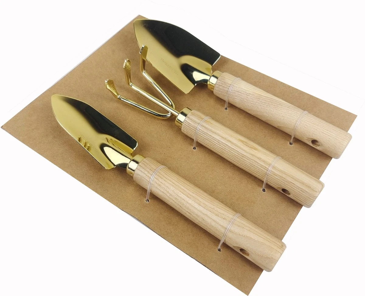 Botang 3-delige Metalen Tuingereedschap Set, Mini Troffel, Harkje En Transplanter - Opgelet Mini Set 5 Botang 3-delige Metalen Tuingereedschap Set, Mini Troffel, Harkje En Transplanter - Opgelet Mini Set - Afbeelding 3