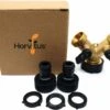 Horvitus Waterverdeler 2 Weg - Y Stuk Kraan Splitter - Voor Europese Kranen - Messing -Tuinen Speciaal Winkel 1200x980