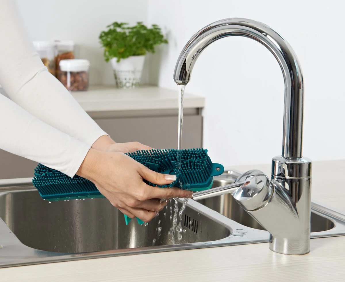 Leifheit Suprabezem Rubberen Bezemkop - Click Systeem - 30 Cm Veegbreedte 4 Leifheit Suprabezem Rubberen Bezemkop - Click Systeem - 30 Cm Veegbreedte - Afbeelding 2