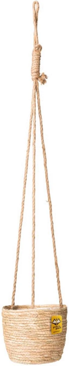 Merkloos Plantenhanger 18x15cm Naturel | Hangende Mand | Handgemaakt | Planten-houder / Hang-plant | Planten Accessoires | Hangmand 8 Merkloos Plantenhanger 18x15cm Naturel | Hangende Mand | Handgemaakt | Planten-houder / Hang-plant | Planten Accessoires | Hangmand - Afbeelding 6