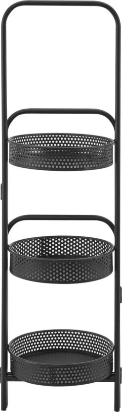 Plantenstandaard Vrasene Metaal 75x68x20 Cm Zwart -Tuinen Speciaal Winkel 357x1200