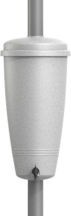 Elho Green Basics Rain Catcher 33 - Regenton Voor Balkonbuiten - Ø 33.5 X H 73.5 Cm - Grijs/Living Concrete -Tuinen Speciaal Winkel 396x1200